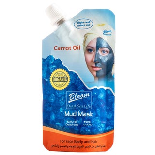 Bloom Dead Sea Life Organic Mud Mask With Carrot Oil For Face, Body & Hair 100g