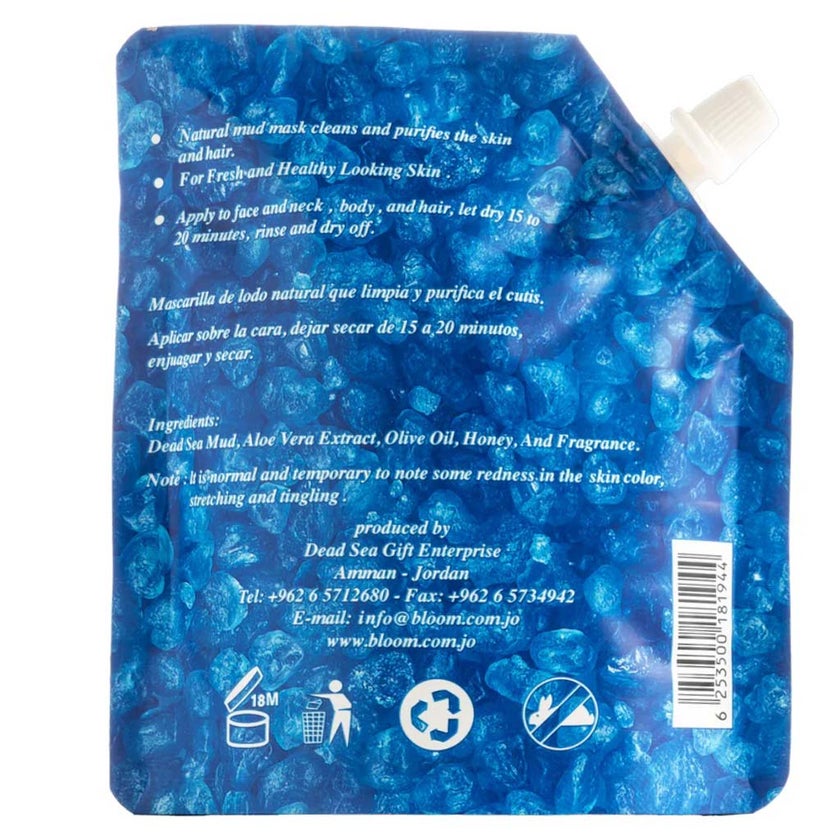 Bloom Dead Sea Life Organic Mud Mask With Aloe Vera For Face, Body & Hair 100g