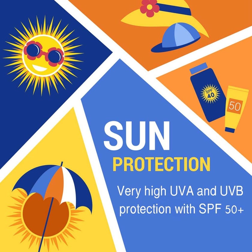 Dermavia Face & Body Protection Sunscreen SPF50+ For Sensitive Skin 100ml