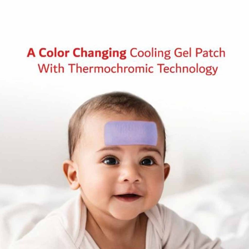 Just+ Color Changing Fever Cooling Gel Patch For Children, Pack of 4’s