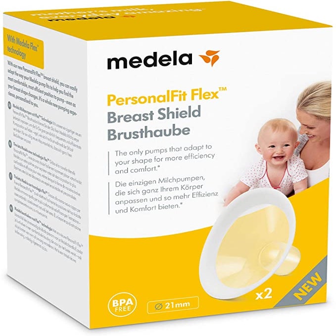 Medela Personal Fit Flex Breast Shields, Small Size 21mm, Pack of 2’s