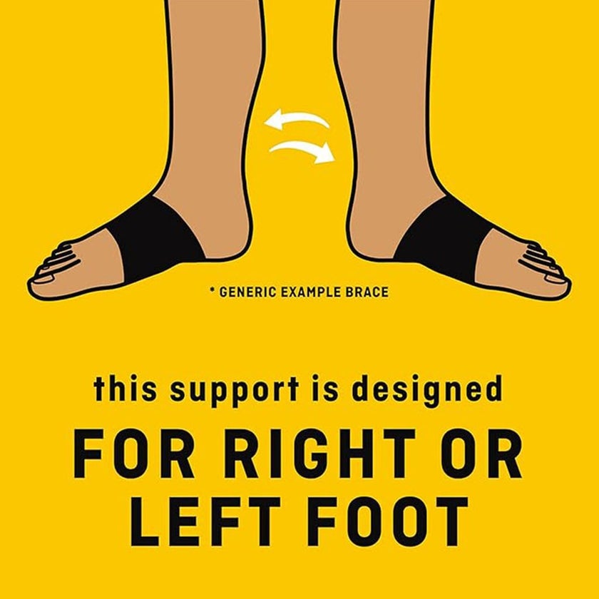 Futuro Therapeutic Adjustable Foot Arch Support For Left & Right Foot, Moderate Support, Black Color, One Size, Pack of 2’s