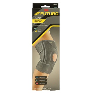 Futuro Adjustable Knee Stabilizer For Left/Right Knee, Firm Support, Grey Color, One Size, Pack of 1’s