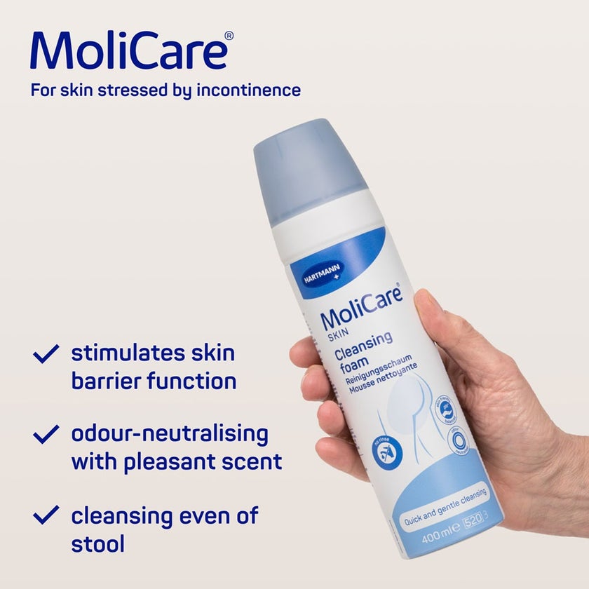 Hartmann MoliCare Skin Cleansing Foam For Intimate Area Hygiene 400ml