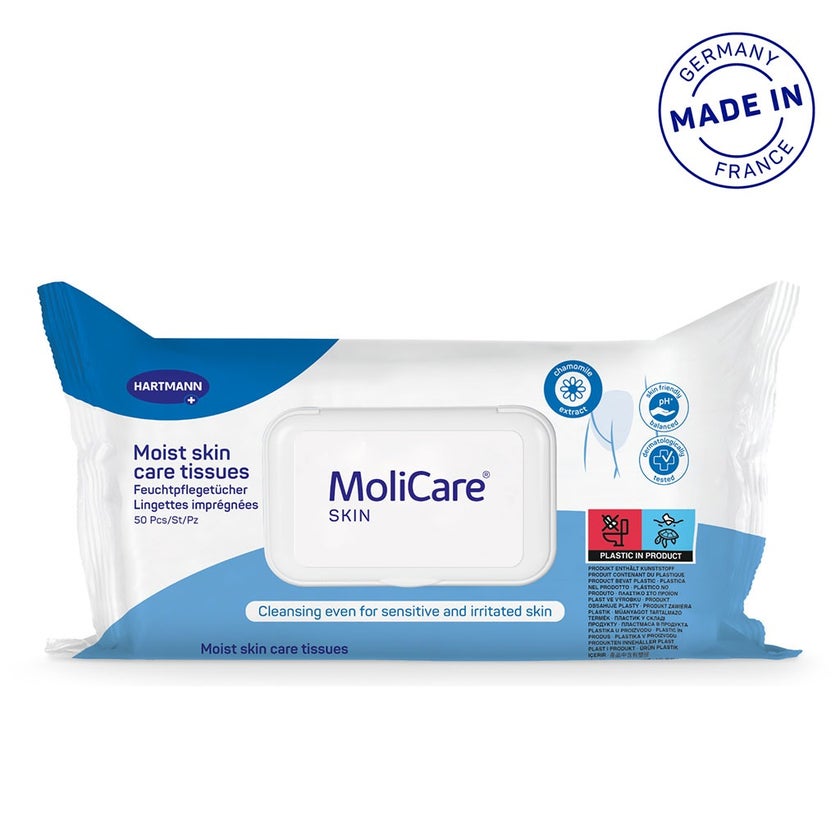 Hartmann MoliCare Moist Skin Care Adult Tissues, Pack of 50’s