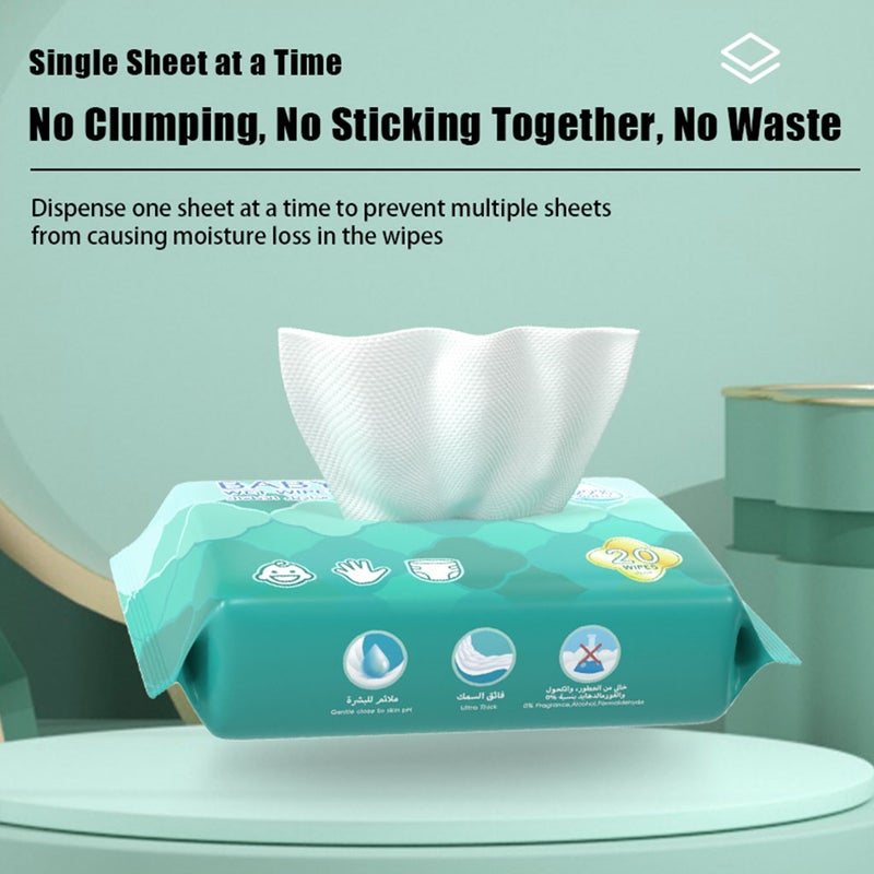 Makuku Baby Wet Wipes, Pack of 60 x 3's