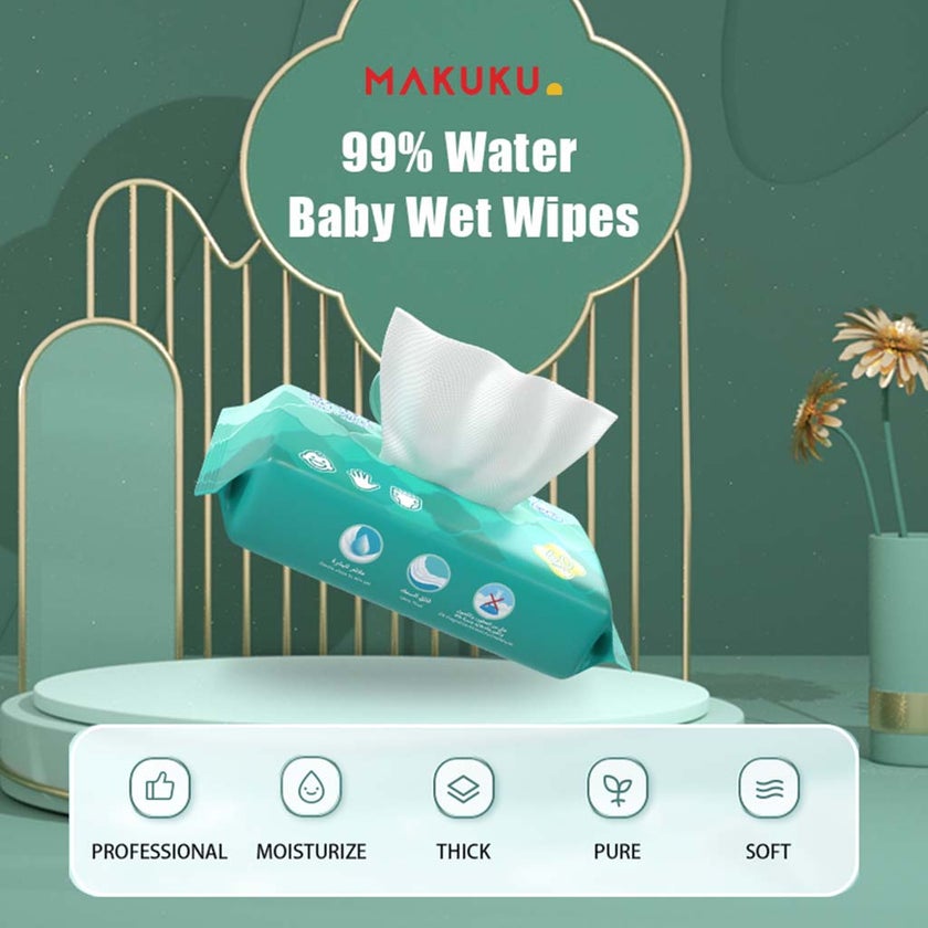 Makuku Baby Wet Wipes, Pack of 60’s
