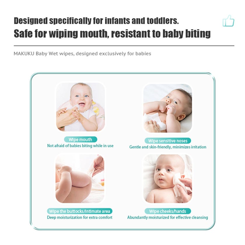 Makuku Baby Wet Wipes, Pack of 20’s