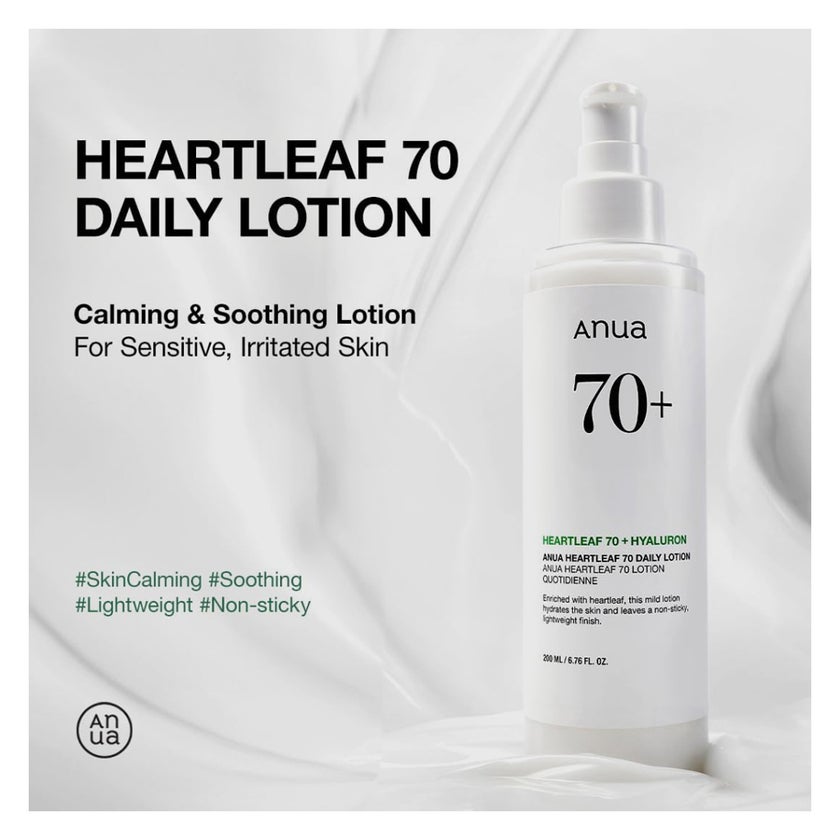 Anua Heartleaf 70% Facial Daily Lotion For Dry & Acne Prone Skin 200ml 