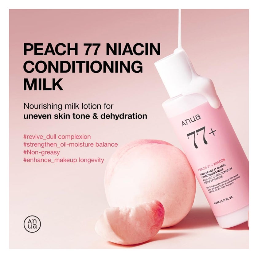 Anua Peach 77 + Niacin Conditioning Milk 150ml