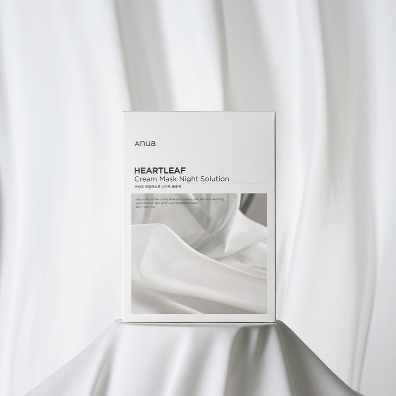 Anua Heartleaf Night Solution Face Cream Sheet Mask 25ml, Pack of 10’s 