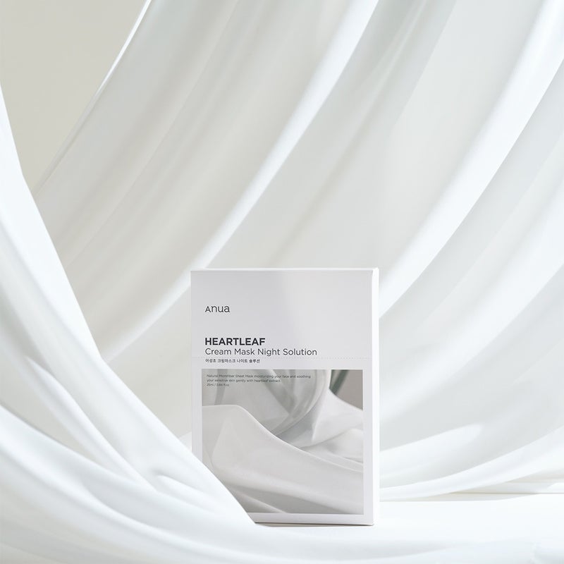Anua Heartleaf Night Solution Face Cream Sheet Mask 25ml, Pack of 10’s 