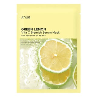 Anua Green Lemon Vitamin C Anti Blemish Serum Face Sheet Mask, Pack of 10’s