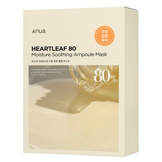 Anua Heartleaf 80 Moisture Soothing Ampoule Face Sheet Mask, Pack of 10’s