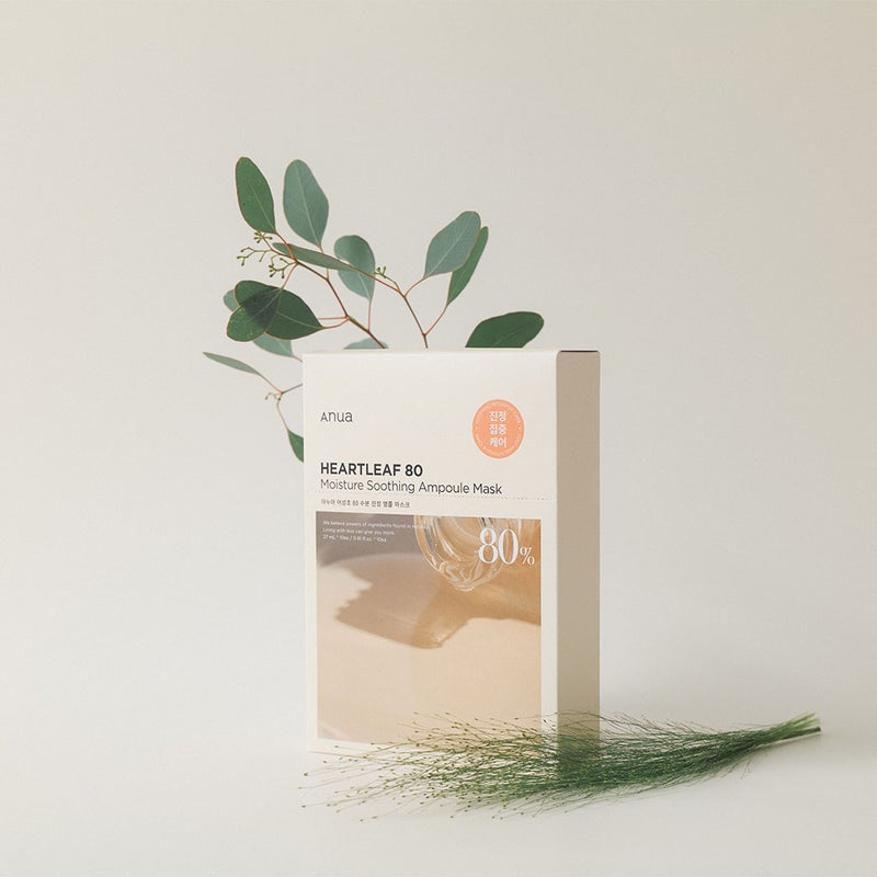Anua Heartleaf 80 Moisture Soothing Ampoule Face Sheet Mask, Pack of 10’s