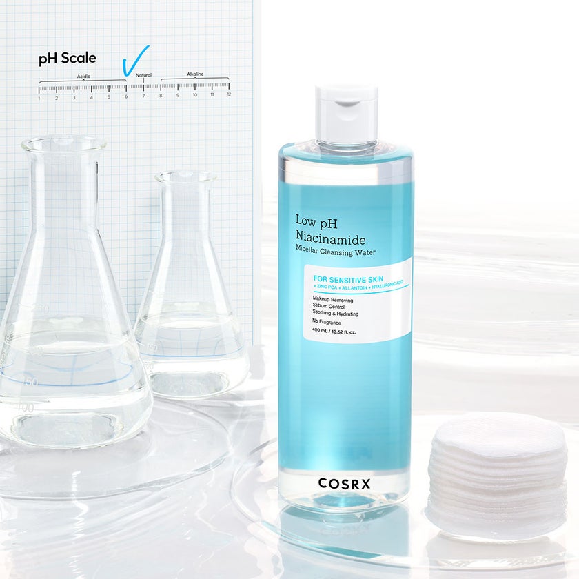 Cosrx Low pH Niacinamide Make up Removal & Micellar Cleansing Water For Sensitive Skin 400ml 