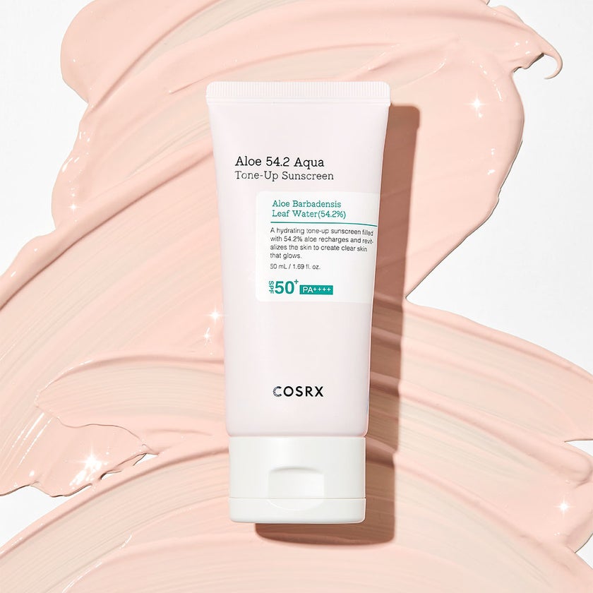 Cosrx Aloe 54.2 Aqua Tone Up Tinted Sunscreen Cream SPF50+ & PA++++ For Sensitive Skin 50ml
