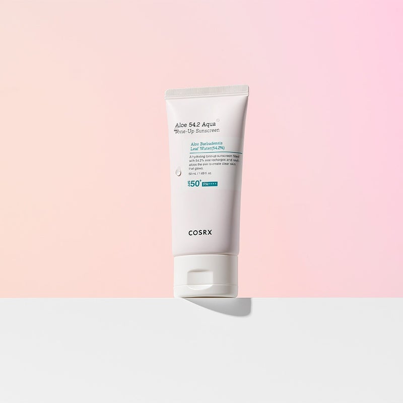 Cosrx Aloe 54.2 Aqua Tone Up Tinted Sunscreen Cream SPF50+ & PA++++ For Sensitive Skin 50ml