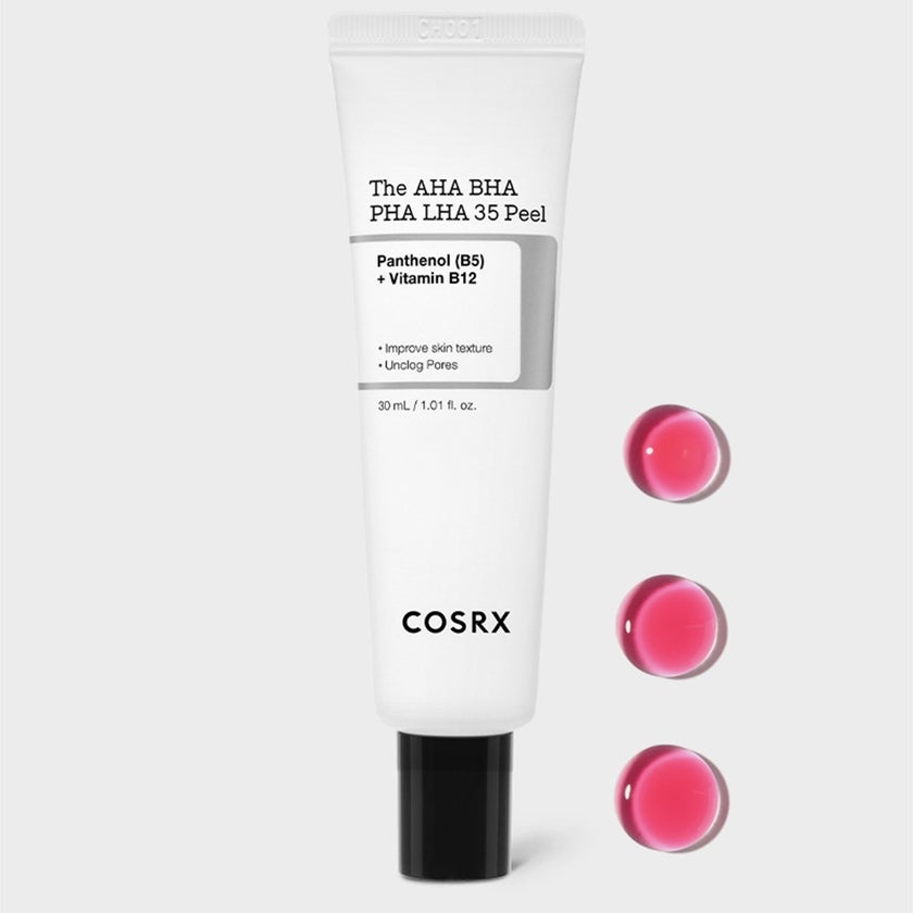 Cosrx The AHA, BHA, PHA, LHA 35 Peel With Panthenol & Vitamin B12 Facial Exfoliating Gel 30ml