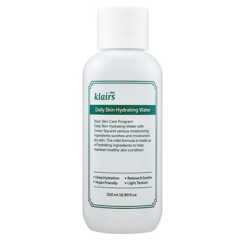 Dear Klairs Daily Skin Hydrating Water With Green Tea For Face & Body 500ml