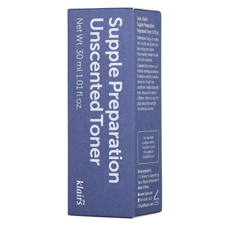 Dear Klairs Supple Preparation Unscented Moisturizing Facial Toner 30ml