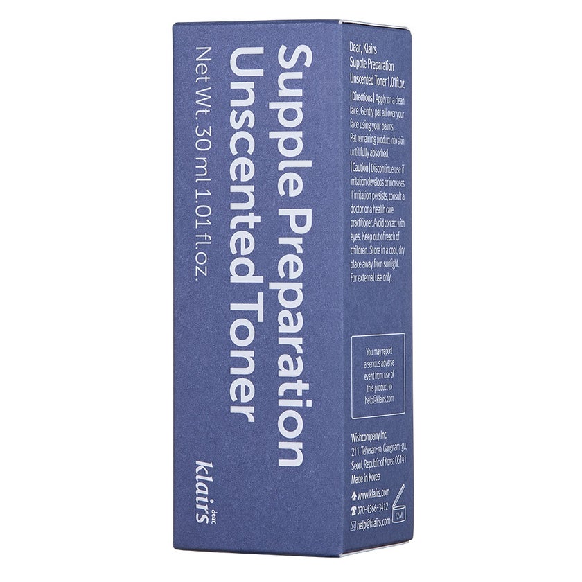 Dear Klairs Supple Preparation Unscented Moisturizing Facial Toner 30ml