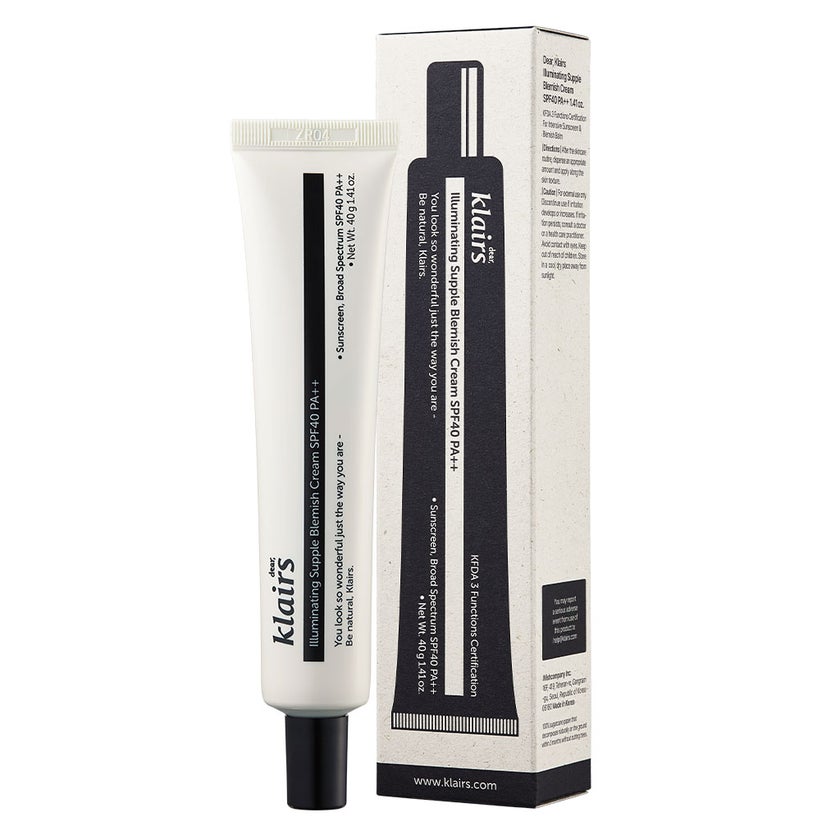 Dear Klairs Illuminating Supple Blemish Sunscreen Cream With SPF40 & PA++ 40ml