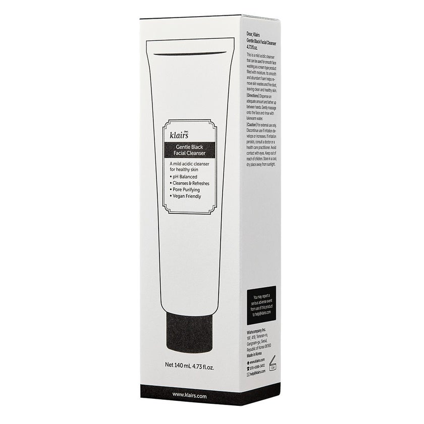 Dear Klairs Gentle Black Foaming Facial Cleanser 140ml