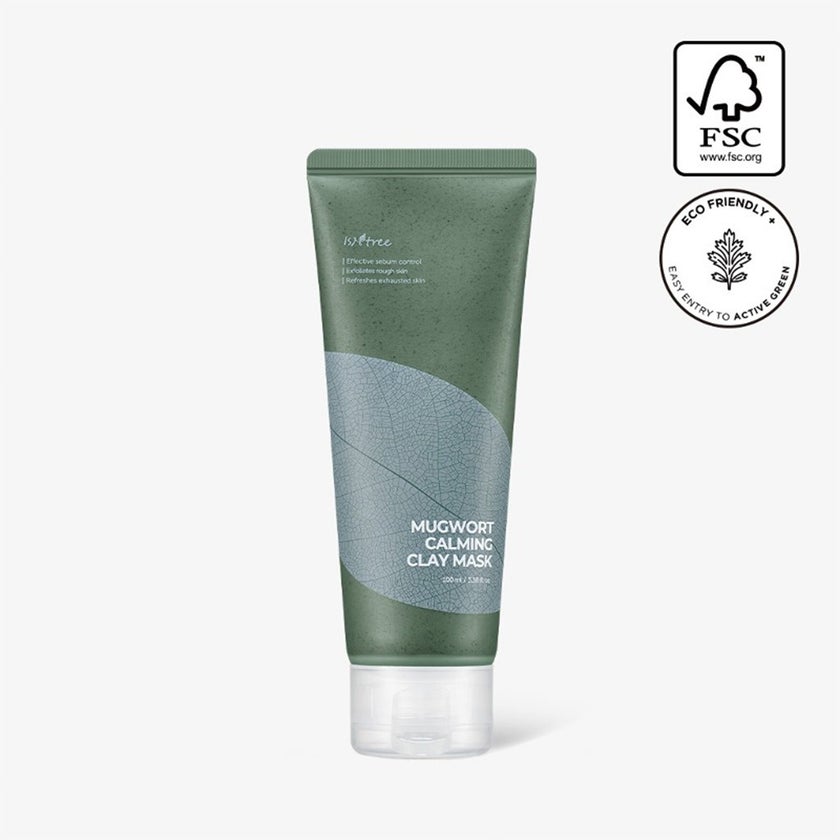 Isntree Real Mugwort Calming Clay Face Mask For All Skin Types 100ml