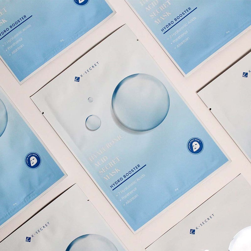 K-Secret Hyaluronic Acid Secret Hydro Booster Face Sheet Mask 25g, Pack of 1’s