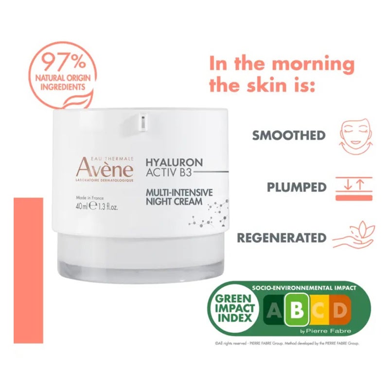 Avene Hyaluron Activ B3 Multi-Intensive Night Cream 40ml