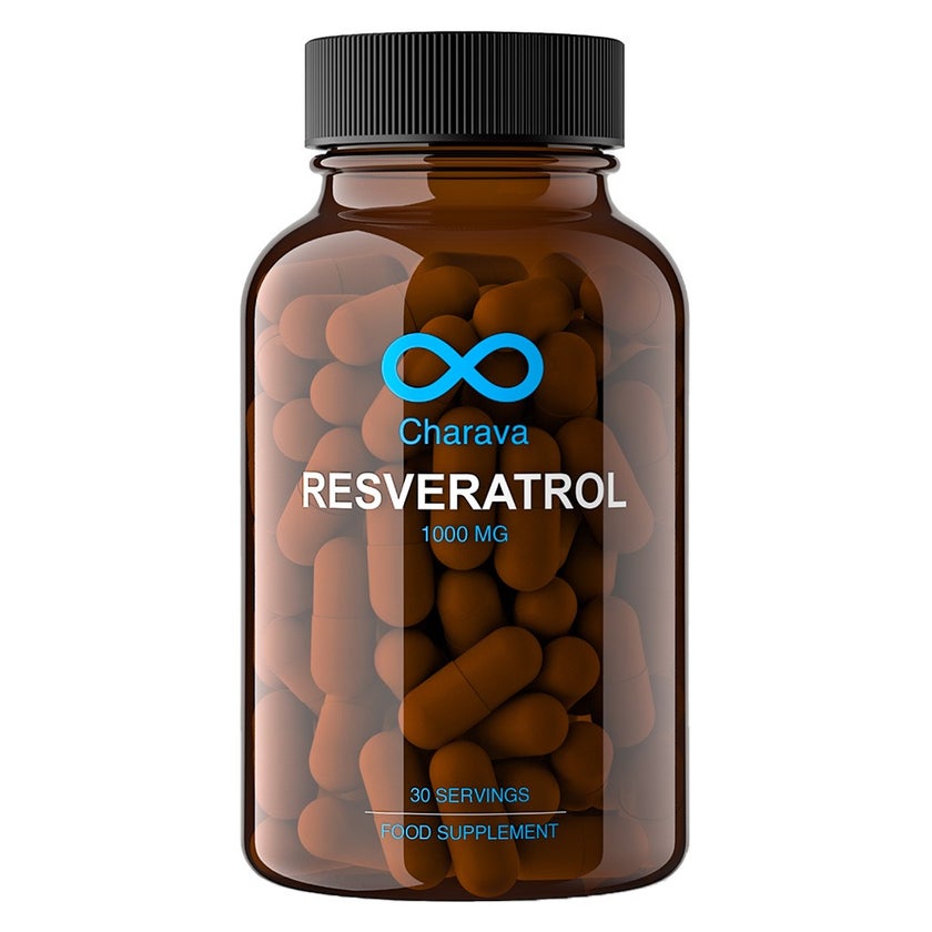 Charava Resveratrol 1000mg Antiaging Supplement Capsules, Pack of 60's