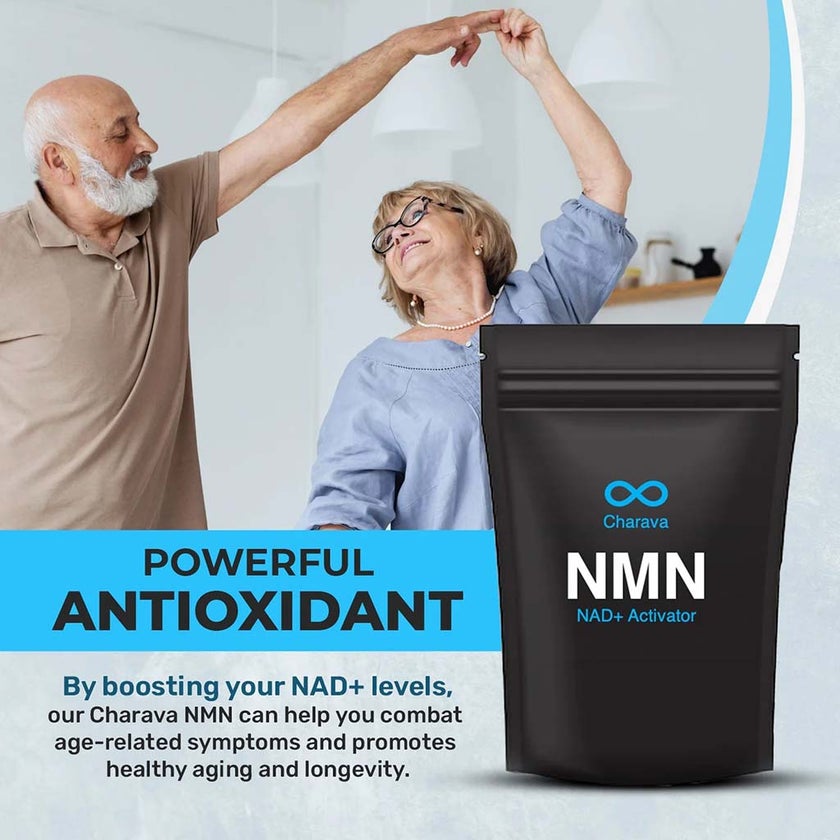 Charava NMN Antiaging Supplement NAD+ Activator Powder 30g - 60 Servings 