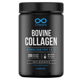 Charava Bovine Collagen Peptides Powder With Hydrolysed Type I & III Collagen, Unflavoured 400g 