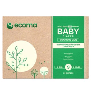Ecoma Signature Care Baby Diapers, Small Size, 4-8 Kg, Pack of 22's