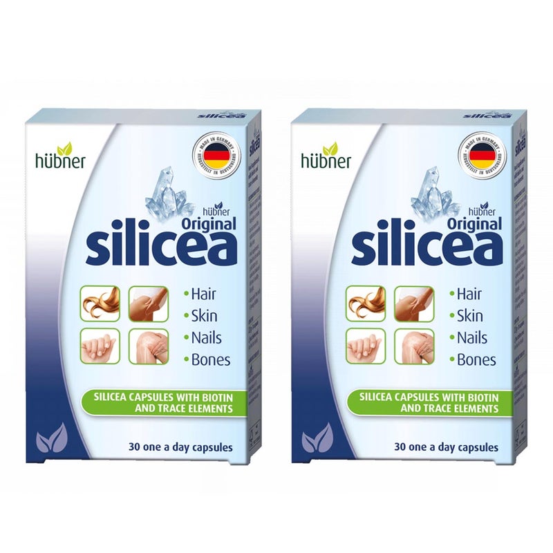 Hubner Original Silicea With Biotin Capsules For Skin, Hair, Nails, Pack of 30’s - 1+1 PROMO PACK