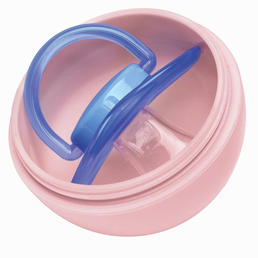 Melii Baby Pacifier Pod, Color - Pink/Grey