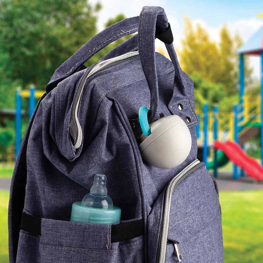 Melii Baby Pacifier Pod, Color - Pink/Grey