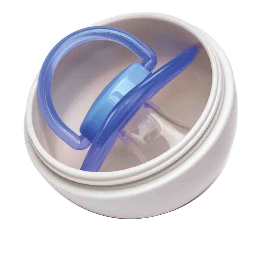 Melii Baby Pacifier Pod, Color - Grey/ Blue