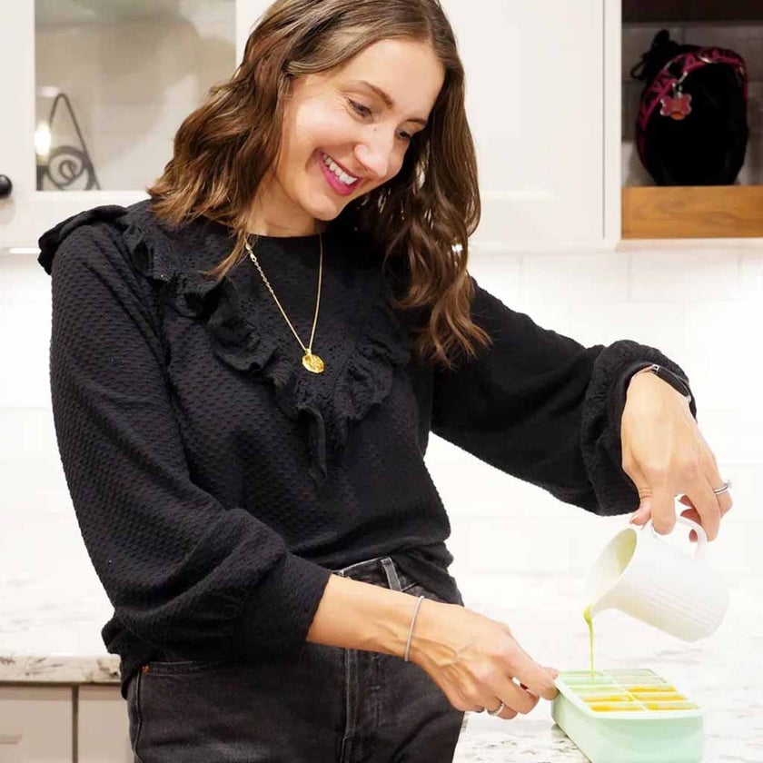 Melii Silicone Baby Food Freezer Tray - Mint Color, 60ml