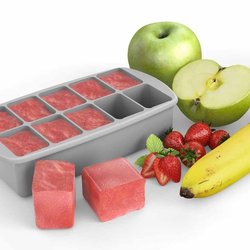 Melii Silicone Baby Food Freezer Tray - Grey Color, 60ml