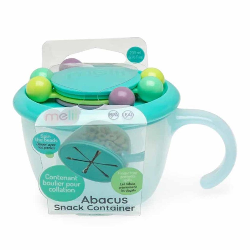 Melii Abacus Kids Snack Container For 12+ Months - Mint Color, 200g