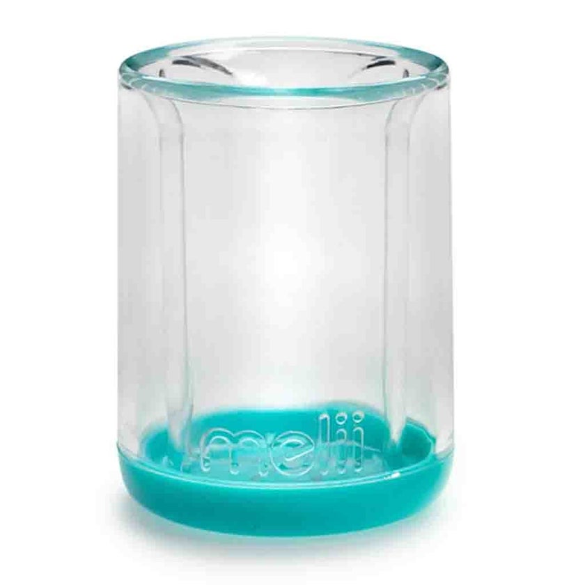 Melii Double Walled Baby Sippy Cup - Turquoise Bear For 12+ Months, 145ml