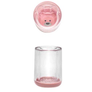 Melii Double Walled Baby Sippy Cup - Pink Bear For 12+ Months, 145ml