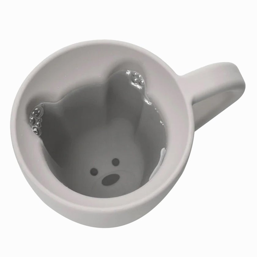 Melii Silicone Bear Baby Mug From 12+Months - Pink & Grey Color 200ml, Pack of 2’s