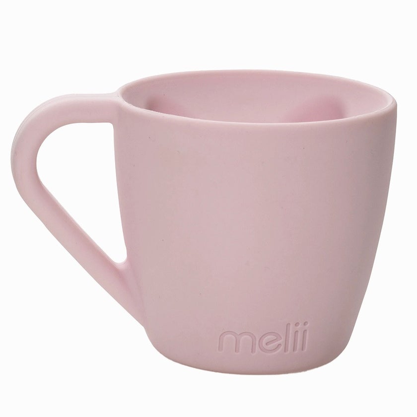 Melii Silicone Bear Baby Mug From 12+Months - Pink & Grey Color 200ml, Pack of 2’s