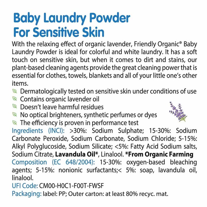Friendly Organic Baby Laundry Detergent Powder 1kg