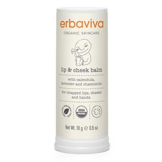 Erbaviva Organic Skincare Baby Lip & Cheek Balm For Chapped Lips, Cheeks & Hands 18g