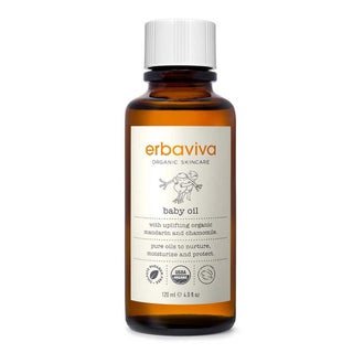 Erbaviva Organic Skincare Moisturizing Baby Oil With Chamomile & Mandarin 120ml