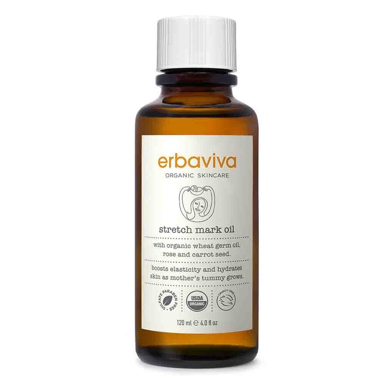 Erbaviva Organic Skincare Stretch Mark Oil For Scars 120ml